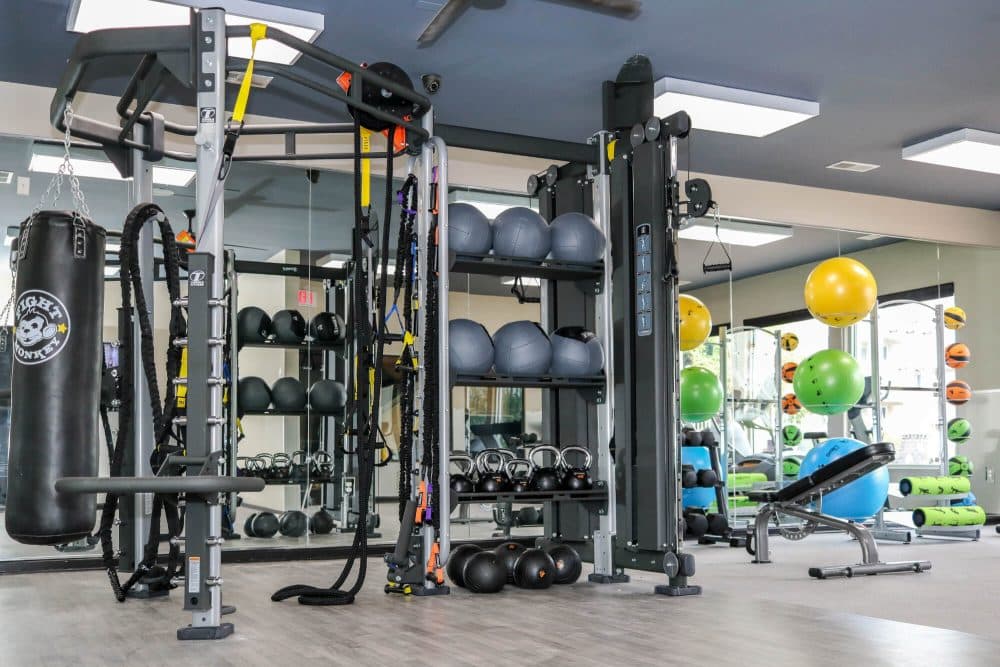 campus edge raleigh off campus apartments near nc state university resident clubhouse fitness center crossfit equipment and weights